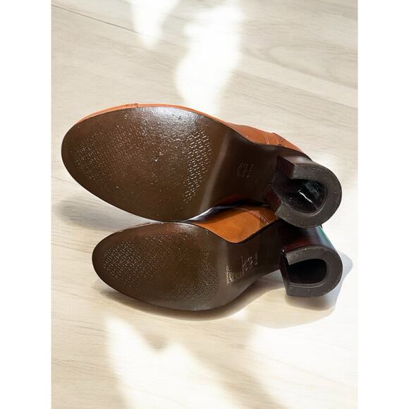 Tory Burch Huxley Tassel Burnished Leather Ankle Boot Size 9.5M - Picture 5 of 11